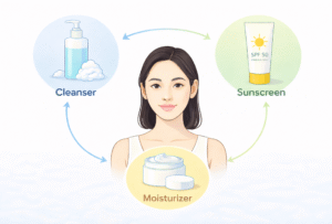 त्वचा की देखभाल के 3 आधार