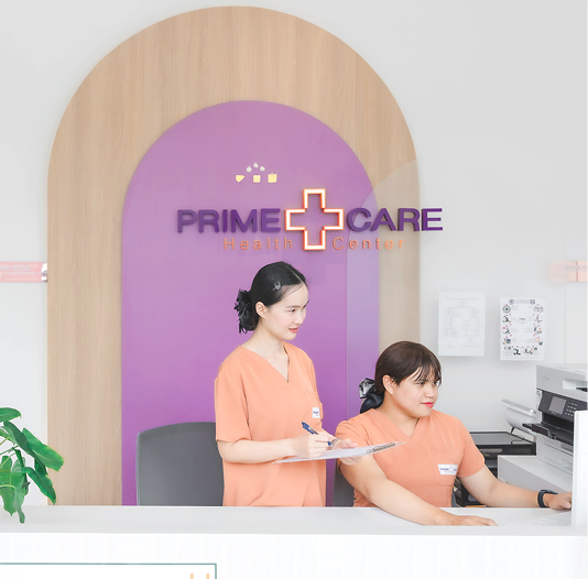 PrimeCare health center reception